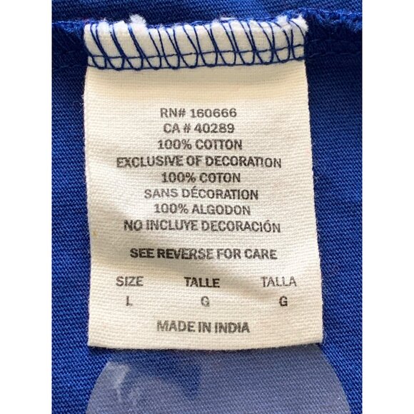 Genuine Merchandise Chicago Cubs Womens Blue V-Neck T-Shirt Size Large - Picture 7 of 12